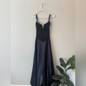 Tadashi Vintage Midnight Velvet Gown